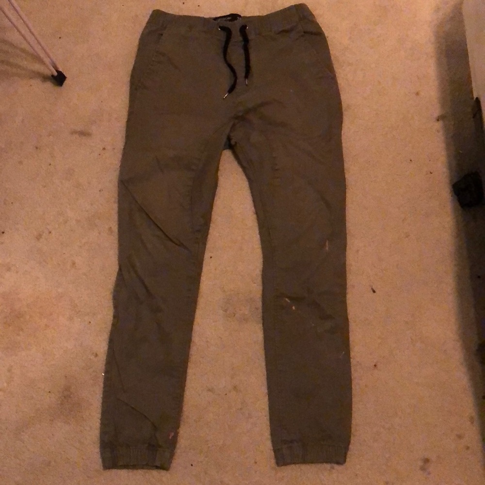 Cotton on cuff chinos for men